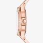 Michael Kors Ladies Lennox Rose Gold Plated Logo Watch MK7230