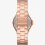 Michael Kors Ladies Lennox Rose Gold Plated Logo Watch MK7230