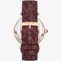 Michael Kors Parker MK Logo Bordeaux Strap Watch MK2974