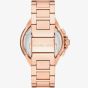 Michael Kors Ladies Cammille Rose Gold Chronograph Watch MK7271