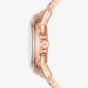 Michael Kors Ladies Cammille Rose Gold Chronograph Watch MK7271
