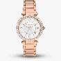 Michael Kors Ladies Parker Rose Gold Plated Watch MK4695