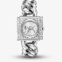 Michael Kors Ladies Chain Lock Silver Watch MK4718