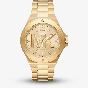 Michael Kors Ladies Lennox Gold Logo Watch MK8939