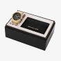 Michael Kors Mens Lexington Chronograph Watch & Black Leather Cardholder Gift Set MK9245SET