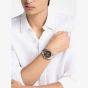 Michael Kors Mens Oversized Lexington Brown Dial Silver - Tone Bracelet Watch MK9278