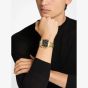Michael Kors Mens Hayes Oversized Black Dial Gold -Tone Sport Bracelet Watch MK9281