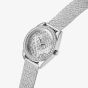 Guess Ladies Boa Silver Mesh Crystal Watch GW0748L1