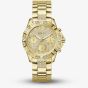 Guess Ladies Majesty Gold Plated Crystal Watch GW0771L2