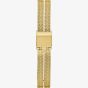 Guess Ladies Array Gold Tone Mother Of Pearl Crystal Watch GW0471L2