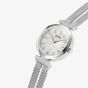 Guess Ladies Array Silver Mother Of Pearl Crystal Watch GW0471L1