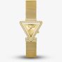 Guess Ladies Fame Gold Tone Triangular Crystal Watch GW0508L2