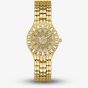 Guess Ladies Firework Gold Tone Crystal Watch GW0602L2