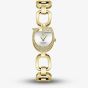 Guess Ladies Gia Gold Tone G Shape Crystal Watch GW0683L2