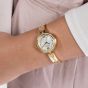Guess Ladies Lovely Gold Tone Crystal Heart Watch GW0655L2