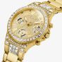 Guess Ladies Moonlight Gold Tone Crystals Watch GW0320L2