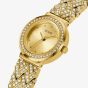 Guess Ladies Treasure Gold Tone Crystal Watch GW0476L2
