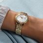 Guess Ladies Three Of Hearts Gold Tone Coloured Crystal Watch GW0657L2