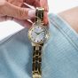 Guess Ladies Three Of Hearts Gold Tone Coloured Crystal Watch GW0657L2