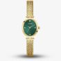Guess Ladies Ruby Gold Plated Oval Green Dial Watch GW0935L2