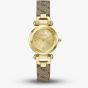 Guess Ladies Ginger Gold Tone Brown Leather Strap Watch GW1021L2