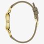 Guess Ladies Ginger Gold Tone Brown Leather Strap Watch GW1021L2