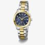 Guess Ladies Birdie Two Colour Blue Dial Bracelet Watch GW1031L3