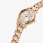 Guess Ladies Piper Rose Gold Plated White Dial Watch GW0413L3