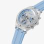 Guess Heiress Blue Rubber Strap Watch GW0407L1
