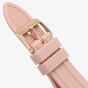 Guess Ladies Heiress Rose Gold Pink Rubber Strap Watch GW0407L3