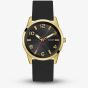 Guess Mens Monte Gold Tone Black Dial Watch GW0805G2
