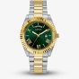 Guess Mens Connoisseur Two Tone Green Dial Watch GW0265G8