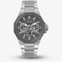 Guess Mens Indy Silver Textured Bezel Watch GW0636G1