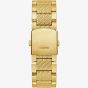 Guess Mens Indy Gold Tone Textured Bezel Watch GW0636G2