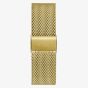 Guess Mens Monarch Gold Tone Lion Mesh Bracelet Watch GW0702G1