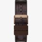 Guess Mens Phoenix Blue & Brown Leather Strap Watch GW0202G2