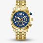 Guess Mens Resistance Gold Tone Blue Dial Watch GW0714G2