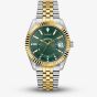 Guess Mens Jaden Two-Tone Green Dial Watch GW0977G4