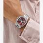 Guess Mens Equity Silver Red Dial Bracelet Watch GW0703G7