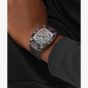 Guess Mens Phoenix Skeleton Dial Black Rubber Strap Watch GW0499G14