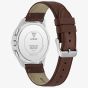 Guess Mens Palmer Green Dial Brown Leather Strap Watch GW1049G1
