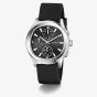 Guess Mens Palmer Black Rubber Strap Watch GW1077G1