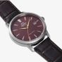 Orient Mens AC0F Red Dial Leather Strap Watch RA-AC0F15R