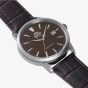 Orient Mens AC0F Brown Dial Leather Strap Watch RA-AC0F17Y