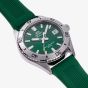 Orient Mens Mako 40 Green Dial Rubber Strap Watch RA-AC0Q11E