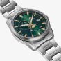 Orient Mens Stretto Sun & Moon Green Dial Bracelet Watch RA-AK0314E