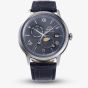 Orient Mens Bambino Sun & Moon Blue Dial Leather Strap Watch RA-AK0806L