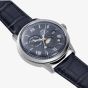 Orient Mens Bambino Sun & Moon Blue Dial Leather Strap Watch RA-AK0806L