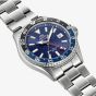 Orient Mens Mako Blue GMT Dial Bracelet Watch RA-BC0003L