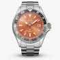 Orient Mens Mako Orange GMT Dial Bracelet Watch RA-BC0004Y
